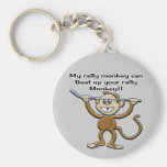 Rally Monkey Keychain