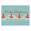 Rally Obedience, Dances with Cones cards