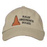 Rally Obedience Rules embroidered hats