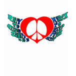 Rally to Restore Sanity Peace Wings t-shirts