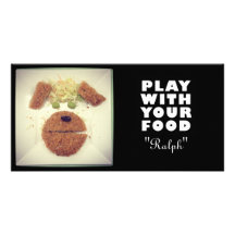 "Ralph" Food Face Postcard Customised Photo Card