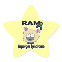 RAM Asperger Syndrome Star Stickers