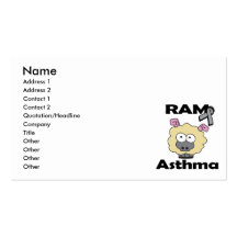 RAM Asthma Business Card Templates