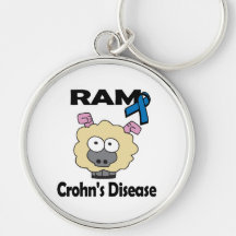 RAM Crohns Disease (blue) Key Chains