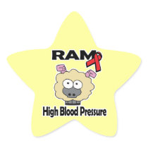 RAM High Blood Pressure Star Sticker