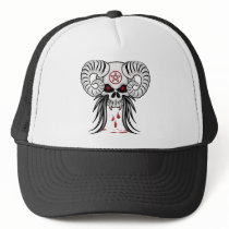 Ram Horned Skull Hat