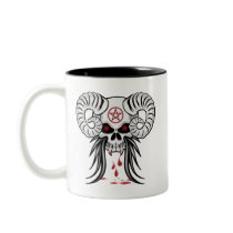 Ram Horned Skull Mugs