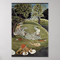 Rama And Sata In The Forest By Indischer Maler Von Posters