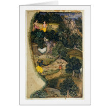 Rama chasing the Golden Deer, from the 'Ramayana', Card