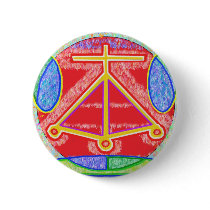 RAMA - Karuna Reiki Healing Sign by Navin Joshi Pinback Button