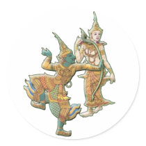 RAMA SITA - RAMAYANA HINDU BUDDHIST GODDESS STICKER