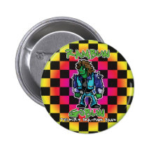 Ramblin Goblin 8bit Badge (Ben) Pinback Button