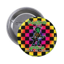 Ramblin Goblin 8bit Badge (Screech) Pinback Buttons