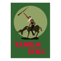 Ramblin Rebel ACEO Business Card Template