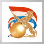 Rampant Lion Netherlands flag gear posters