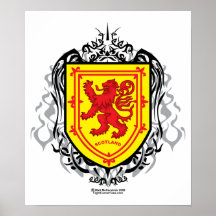 Rampant Lion Tribal Print
