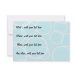 Random Circles Invitation Card