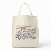 Random Doodles tote bag