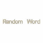 Random Word -- light word on dark hoodie