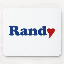 Randy with Heart Mousepads