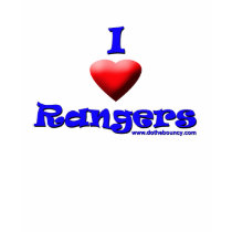 rangers love ladies strap top t-shirts