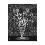 Ranunculus in Vase Illustration Postcard
