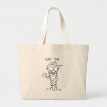 Rap Bot Tote Bags