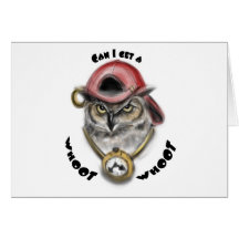 Rap Owl Greeting Cards