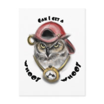 Rap Owl Post Card