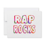 Rap Rocks invitations