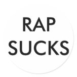 RAP SUCKS stickers