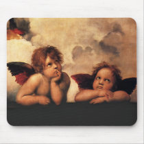 Raphael Sanzio - Angels (Detail) Mouse Pads