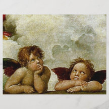 Raphael's "Sistine Madonna" (circa 1513) (Detail) Flyers