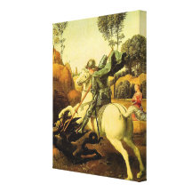 Raphael's "St. George and the Dragon" (circa 1505) Canvas Print