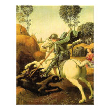 Raphael's "St. George and the Dragon" (circa 1505) Custom Announcements