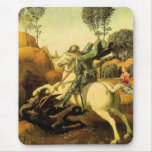 Raphael's "St. George and the Dragon" (circa 1505) Mousepads