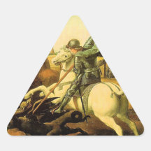 Raphael's "St. George and the Dragon" (circa 1505) Stickers