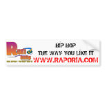 RAPORIA RECORDINGS bumper stickers