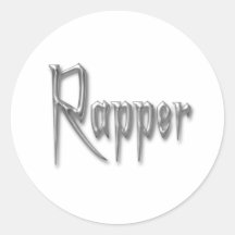 Rapper Round Sticker
