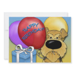 Rappy Rirthday - Airedale Terrier invitations