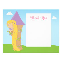Rapunzel Birthday Thank You Card Personalised Announcements
