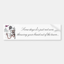 Rapunzel's Very Bad Hair Day bumpersticker Bumper Sticker