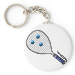 Raquetball Face made with balls keychains