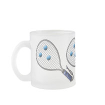 Raquetball Face made with balls Mug