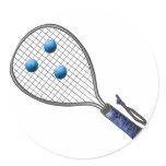 Raquetball Face made with balls stickers