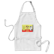 RARE AUTOCRAT FLAT TOP BEER CAN DESIGN APRON