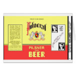 RARE AUTOCRAT FLAT TOP BEER CAN DESIGN CARD