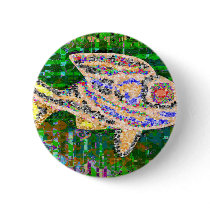 Rare Golden Fish - Fantasy Imaginations Pinback Buttons