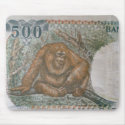 Rare Orangutan Money mousepads