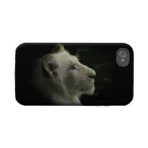 Rare White Lion Wild Cat Lion-Lover iPhone Case Iphone 4 Tough Cases